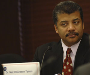 Neil deGrasse Tyson at a NASA Advisory Council meeting, Washington, D.C., 2005.