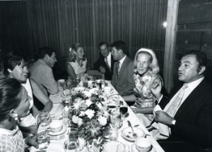 The cut-ups table at an Apollo 11 banquet.