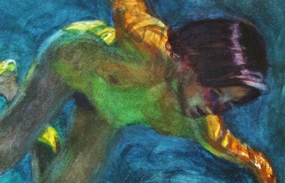 Detail of "Underwater" by Stanley Goldstein