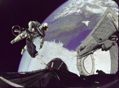 Or IS THIS the first photo of an astronaut taken by another astronaut?
